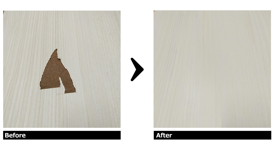 フローリング剥がれ 補修施工例