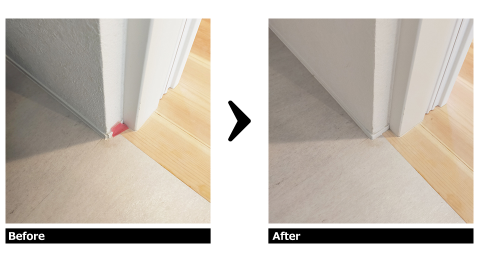 巾木の欠け 補修施工例