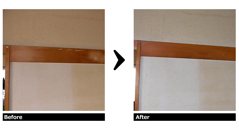 鴨居のキズ 補修施工例